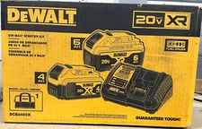 NEW! DEWALT 20V MAX XR Battery and Charger Kit with 6.0AH AND 4.0AH (DCB246CK)