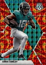 2020 Panini Mosaic #101 Chris Conley Mosaic Reactive Orange