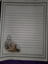 Light House lined stationary paper (25 Sheets)  8 ¹/² x 11 