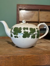 Meissen Green Ivy Pattern Porcelain Teapot