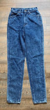 Vintage Lee Mom Jeans Acid Wash High Waisted Size 7 Med Cotton USA made