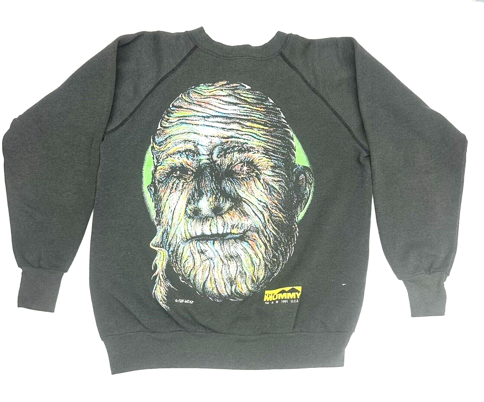 Vintage The Mummy Harley Davidson Fun Wear sweatshirt  1991 US Monster Horror OG