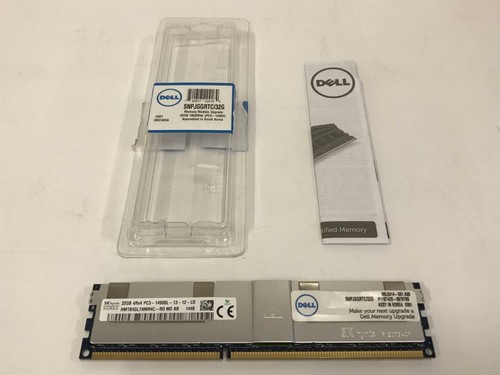 Barrette RAM Serveur 32 Go DDR3-1866 PC3-14900 ECC LRDIMM - Compatible Dell SNPJGGRTC/32G - Neuf