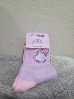 Pusheen Box Spring 2025 15th Anniversary Crew Socks and ID Badge Holder