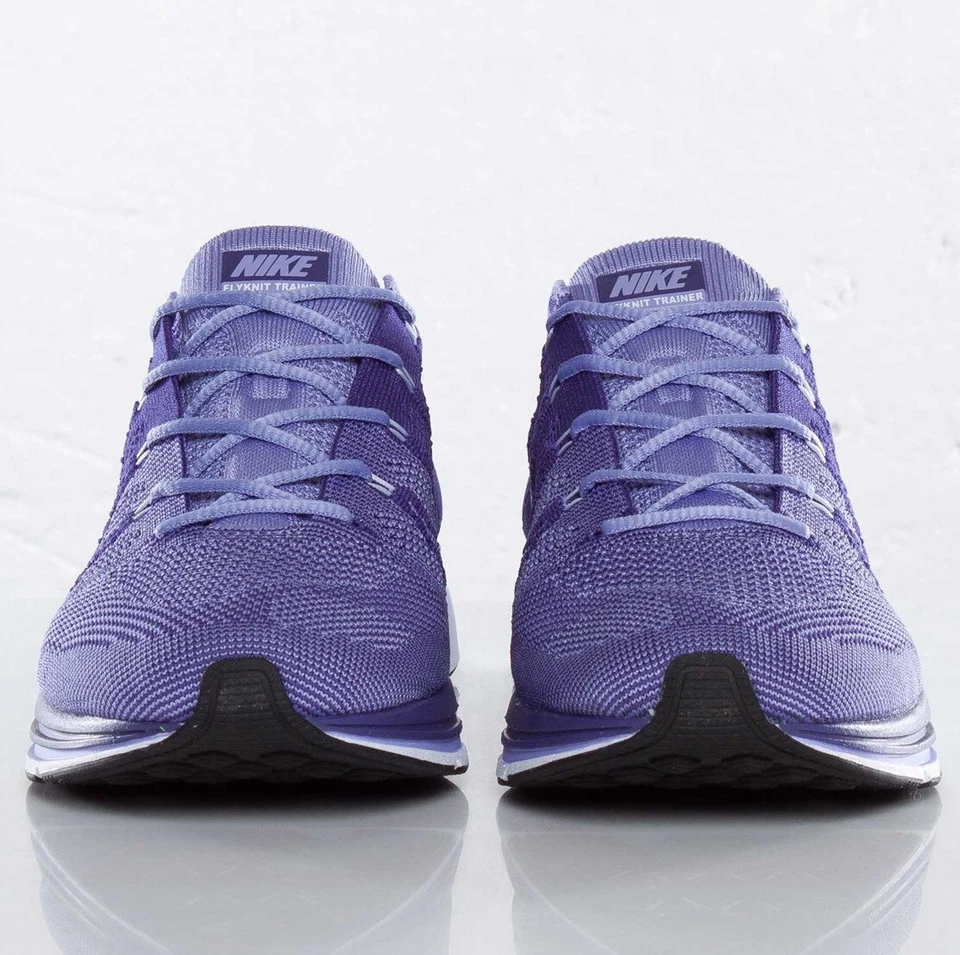 N I K E Flyknit Trainer Men's Shoes Purple Mauve Light Purple 6.5 US 532984-551 - Image 4 of 4