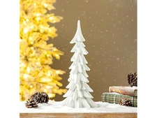 Glitzhome 14.75" H Resin Mini Table Tree White 14.75''H New in Box