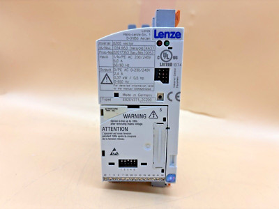 LENZE E82EV371_2C200 8200 VECTOR INVERTER 0.37kW/0.5 hp - 2.4 A E82EV371_2C00