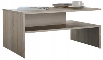 MATKAM Moderner Couchtisch OLA, H50 x B100 x T48 cm, (Sonoma Eiche)