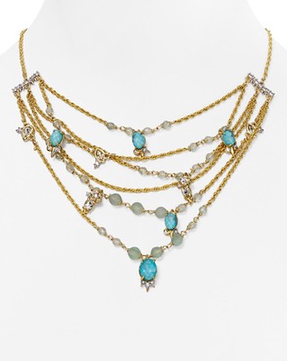 Alexis Bittar Elements Spike Accented Multi Strand Necklace, 18''