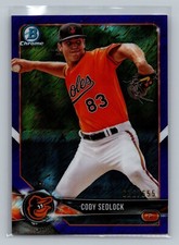 2018 Bowman Chrome Prospects Purple Shimmer Refractor Cody Sedlock /655 #BCP211