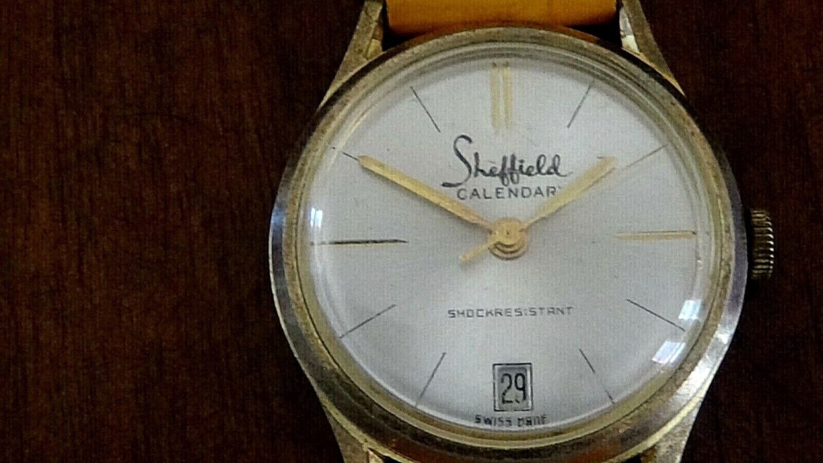 Vintage Sheffield Calendar Watch Shock Resistant | eBay