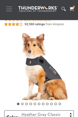 ThunderShirt for Dogs Medium Dog Anxiety Vest