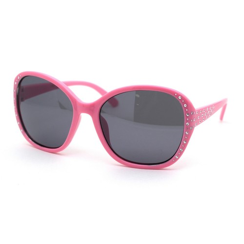 Child Size Girls Sparkling Engraving Plastic Butterfly Sunglasses - Picture 10 of 17