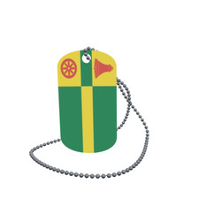 Dog Tag Flag Bunting Achlum Dog Tag Aluminium 30 x 50mm