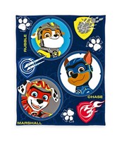 Herding Fleecedecke 130X160Cm Paw Patrol Chase Marshall Rubble Decke Kinder Blau