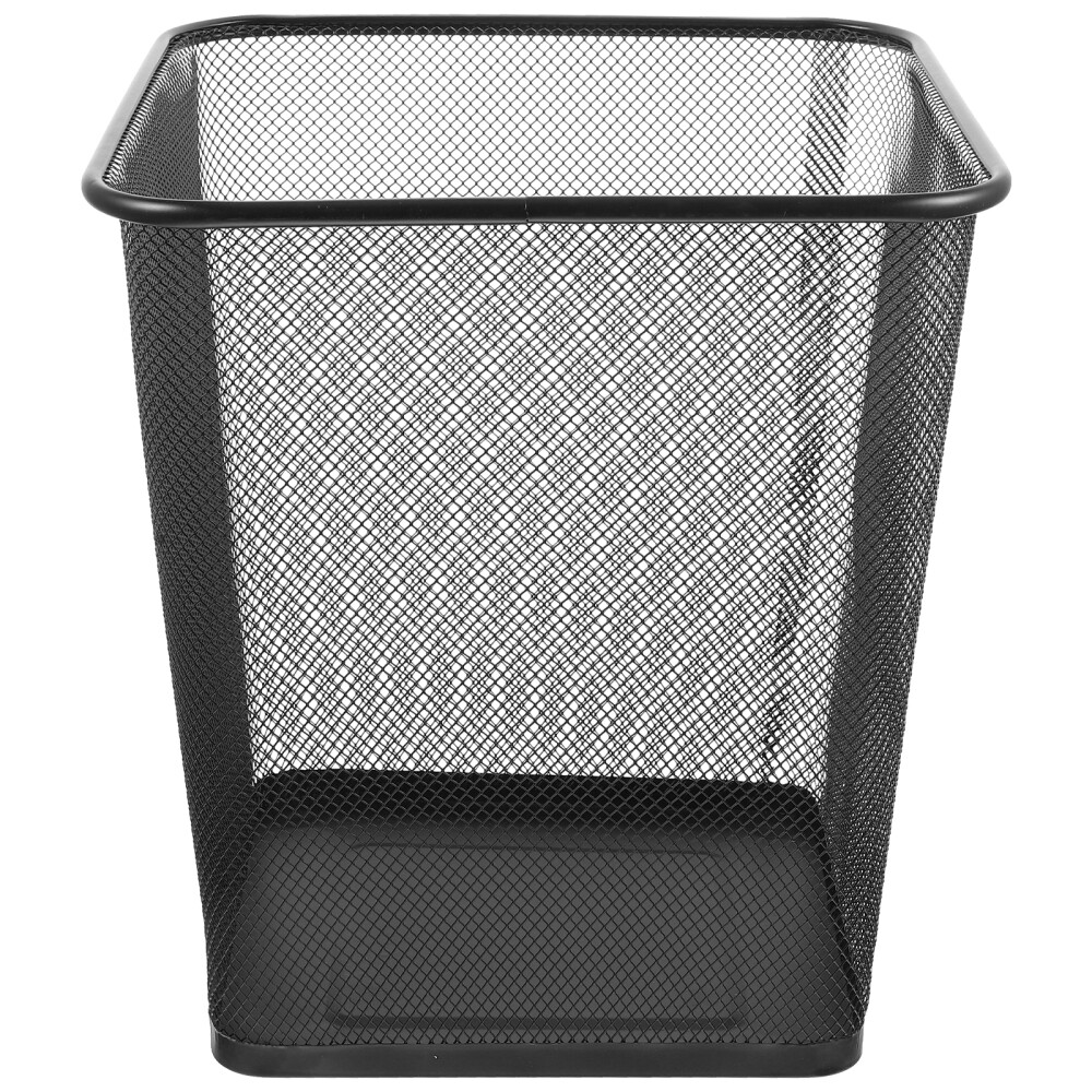 Black Wire Trash Can Kitchen for Bedroom Garbage Bathroom Office