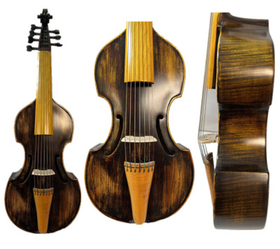 Broque style SONG Maestro 7 strings 15 1/2'' viola da gamba,powerful sound #9473