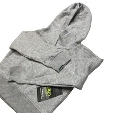 Athletic works hooded gray sweatshirt girls size small 6-6X soft cropped New