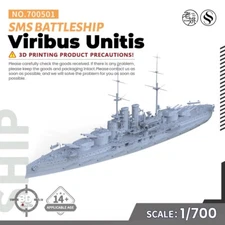 SSMODEL 1/700 Military Model Kit SMS Viribus Unitis Battleship WOW WT WAR  GAMES