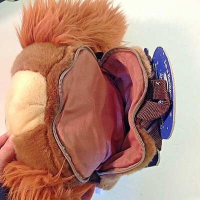 VINTAGE 90s Disney Lady & The Tramp Plush Backpack Bag Fluffy Ears Lady Dog Vintage Disney Store Exclusive Lady and the Tramp Snuggly  main image 4