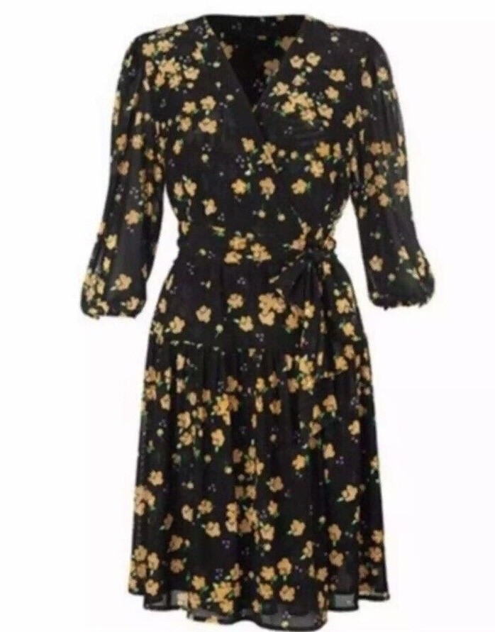 Cabi New NWT Debut Dress #5945 Black w Orange flowers Sizes XS - XL | eBay Cabi New NWT Debut Dress #5945 Black w Orange flowers Sizes XS - XL | eBay
