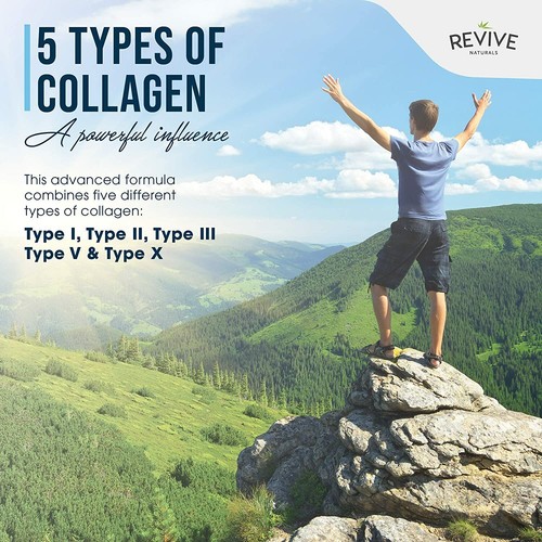 💪 Proteína en polvo multi colágeno Revive Naturals - 200 g 5 tipos de colágeno | Hydro - Imagen 4 de 6