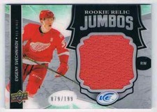2017-18 ICE ROOKIE RELIC JUMBOS EVGENY SVECHNIKOV JERSEY 1 COLOR 079/199 DETROIT