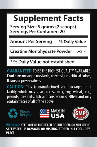 Testosterone booster for men over 50 - CREATINE 100G -creatine monohydrate 2 Bot - Picture 2 of 12