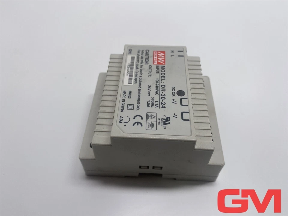 Mean Well Schienennetzteil DR-30-24 rail power supply 100-240VAC 1Schaltnetzteil - Bild 3 von 4