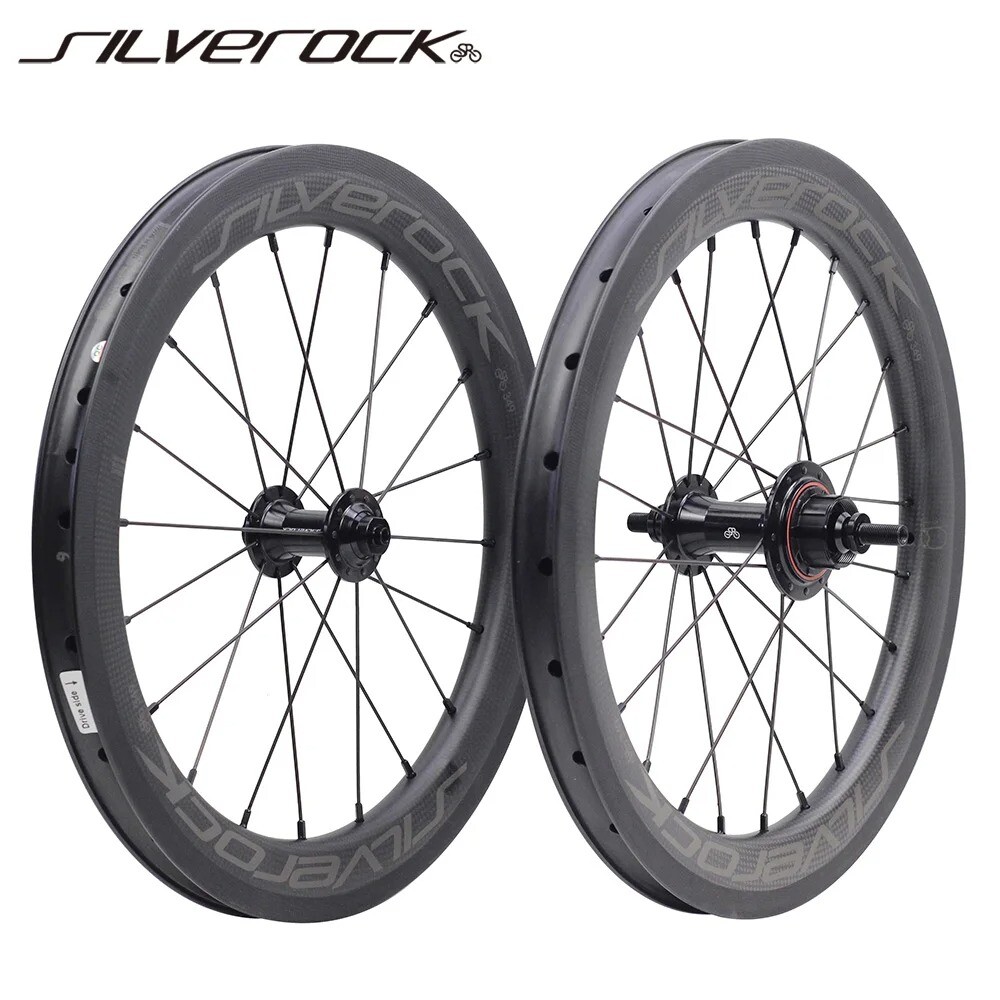 Jeu De Roues Carbone 16" Pour Vélo Pliant Brompton / 3sixty - Frein à Disque