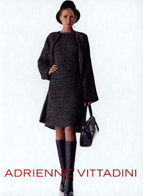 ADRIENNE VITTADINI magazine AD #063 SHARON VAN DER KNAAP 2002 3 PGS