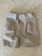 Flynn  O'Hara Boy's Beige/Khaki School Uniform Shorts Size 6 R