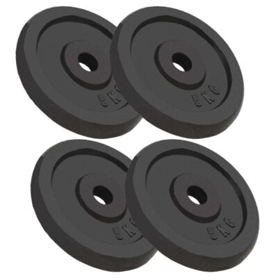 NNEVL Weight Plates 4 pcs 4x5 kg Cast Iron
