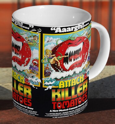 Angriff der Killer Tomaten 90er - Keramik Tee / Kaffee - Becher Tasse