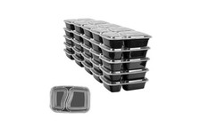 Meal Prep 1 2 3 Compartments Food Containers Lids Microwave Freezer Bento Box