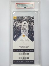2016 LA Lakers/April 13 Kobe Bryant Final Game 60 Points PSA 9 Mint Ticket
