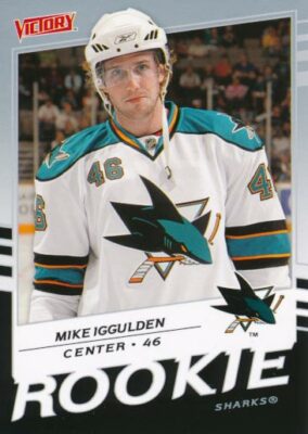 2008-09 UD Victory #213 MIKE IGGULDEN - Rookie Card - San Jose Sharks