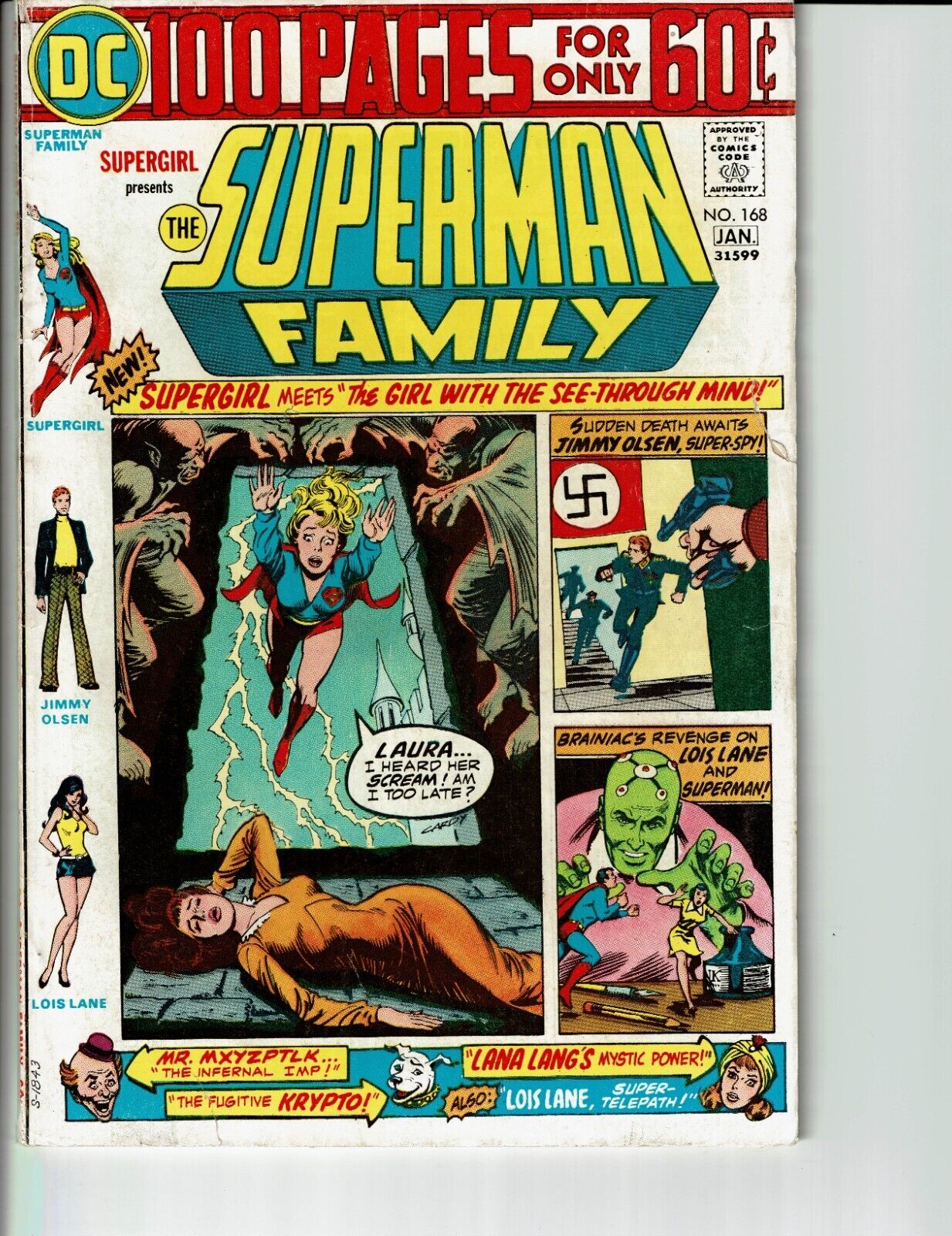 Superman Family #168 (DC Comics 1975) Bronze Age 100 PAGE GIANT!