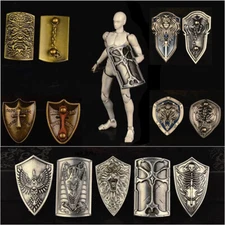 1/12 Metal Medieval Anicent Warrior Soldier Tactical Shield Fr 6'' Action Figure