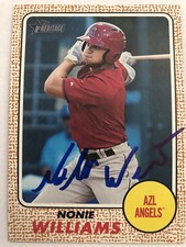 2017 TOPPS HERITAGE MINORS NONIE WILLIAMS IP SIGNED CARD