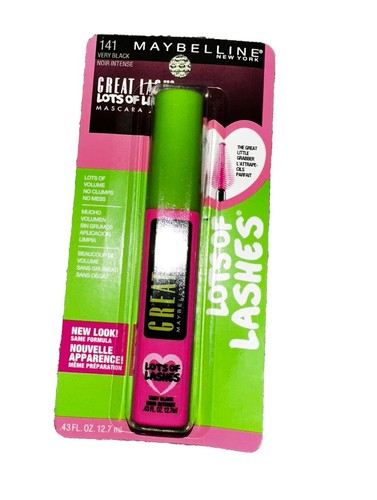 Maybelline Great Lash Lots Of Lashes Mascara Sealed 141 Very Black New - Picture 5 of 6