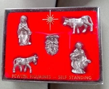 Hudson Pewter Nativity figurines 