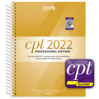CPT Professional 2022 and CPT Quickref App Bundle - Spiral-bound - GOOD