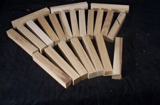 22 Piece Hickory Pen Blanks 3/4 x 3/4 x 5" Lathe Turning Craft Wood Lumber