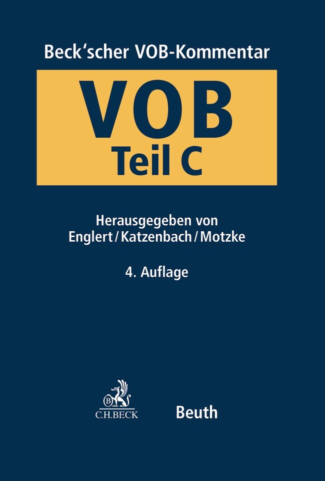 Thumbnail - Klaus Englert; Rolf Katzenbach; Gerd Motzke / Beck'scher Vob- Und