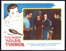 NIGHT HOLDS TERROR Original Movie Lobby Card Poster Vince Edwards Film Noir