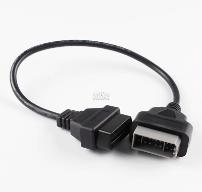 14 Pin to 16 Pin OBD2 Female OBDII Diagnostic Connector Adapter Cable for Nissan