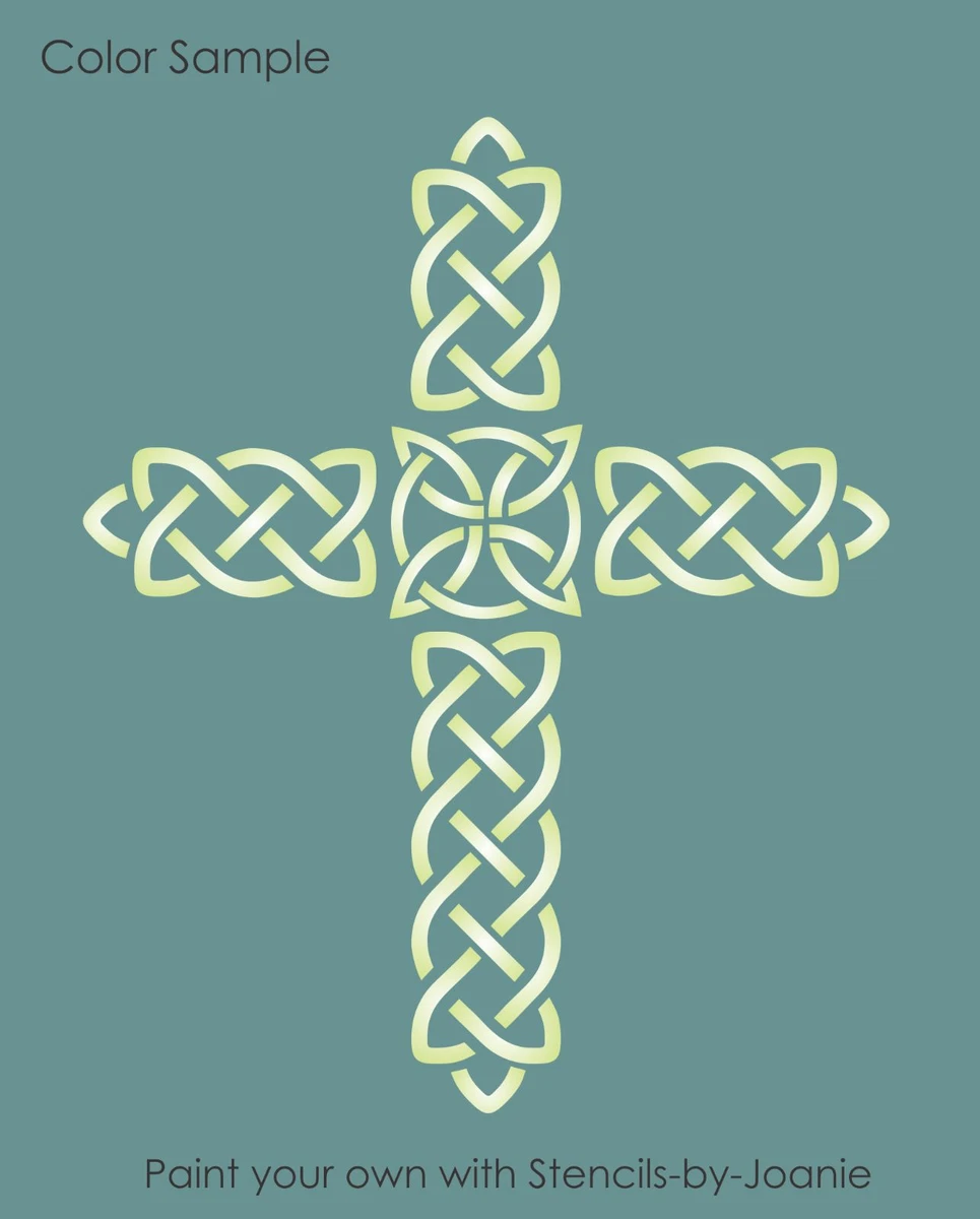 Cross Stencil Irish Celtic Knot Shape Ireland Art Christian Family Home DIY  Sign | eBay