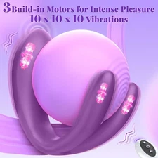 G Spot Dildo Massager  Anal Clit Dual Rabbit Vibrator Sex Toys For Women Couples