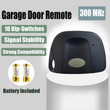 1-Channel Keychain Remote Transmitter 10 DIP Code 300MHz For Linear MCS308911